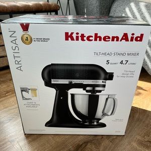 kitchenaid mixer artisan 5qt matte black